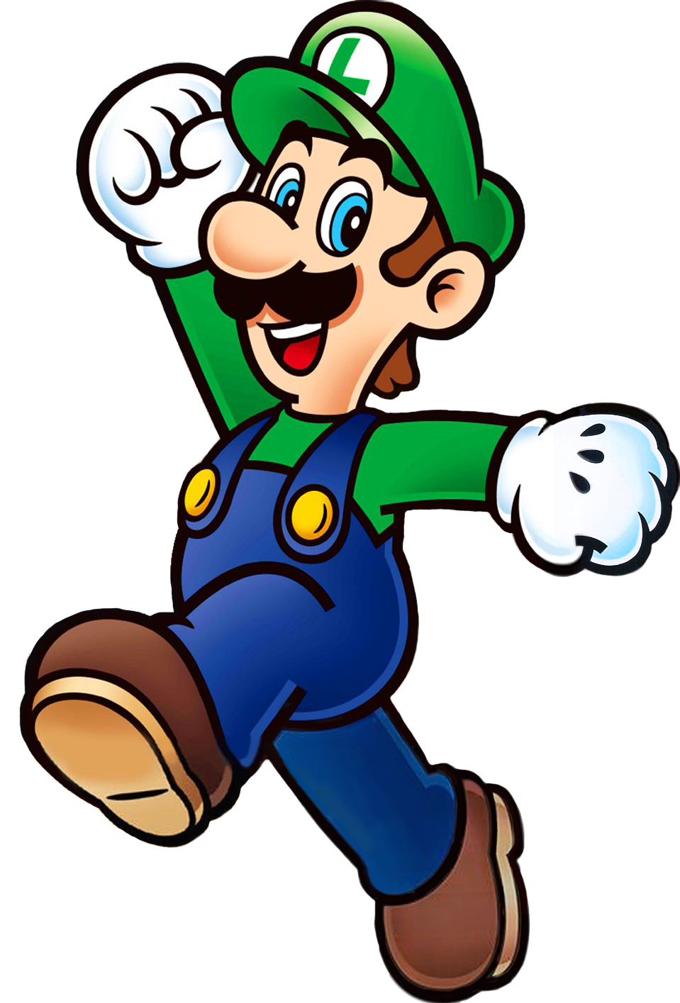 File:Luigi jump shaded.png - Super Mario Wiki, the Mario encyclopedia