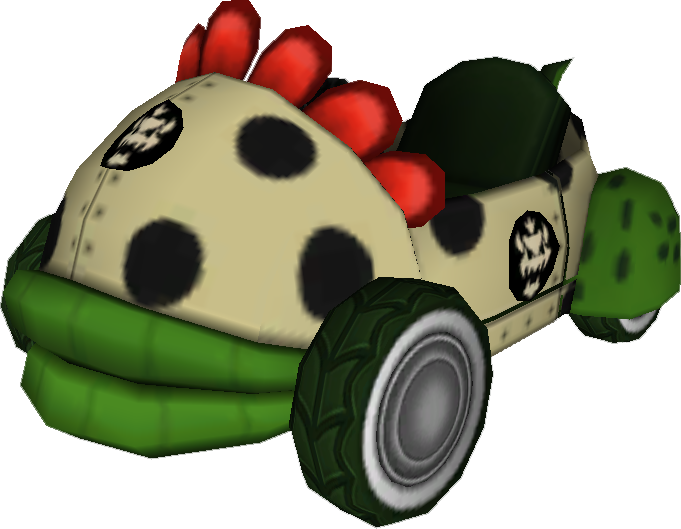 File:Piranha Prowler (Dry Bowser) Model.png - Super Mario Wiki, the ...