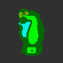 Hole 6 of the Marion Club from the Game Boy Color Mario Golf