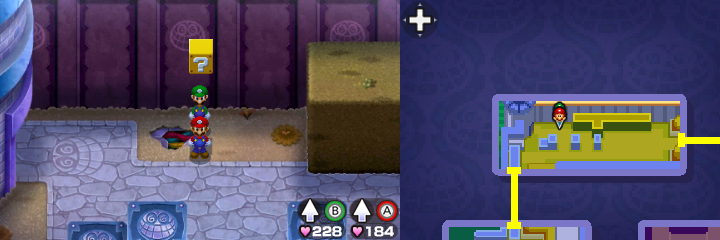 Block 31 in Peach's Castle of Mario & Luigi: Bowser's Inside Story + Bowser Jr.'s Journey.