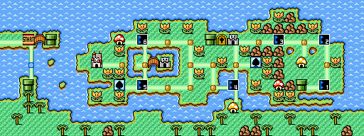 mario 3 world map