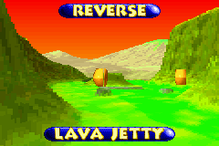 Screenshot of a track opening in the 2004 voxel engine build of Banjo-Pilot, for comparison with Diddy Kong Pilot's 2003 build