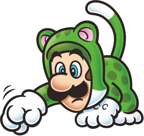 File:Cat Luigi 2D Art Shaded.png