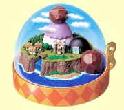 The music box world from Wario Land 3 during the day