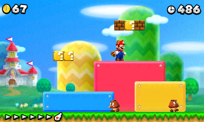 how to get to the cannon in world 1 new super mario bros ds