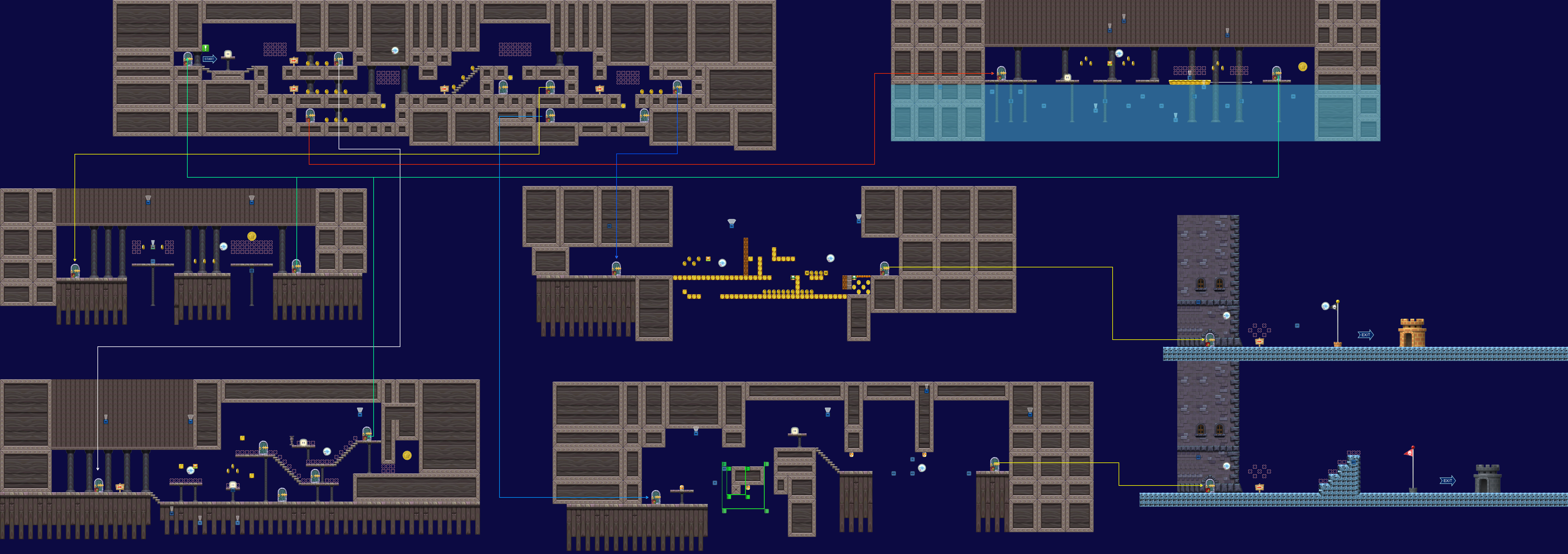 File:NSMBW World 5-GH Map.png - Super Mario Wiki, the Mario encyclopedia