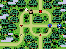 The world Forest of Illusion as it appears in the game Super Mario World.
