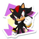 Sticker of Shadow the Hedgehog from Mario & Sonic at the London 2012 Olympic Games