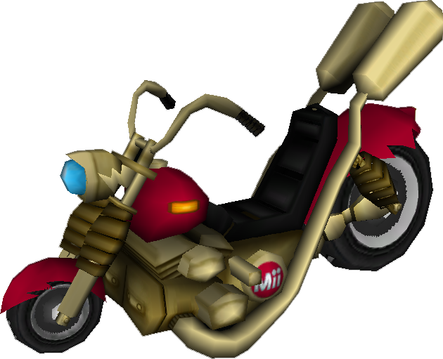 File:Wario Bike (Large Female Mii) Model.png - Super Mario Wiki, the ...