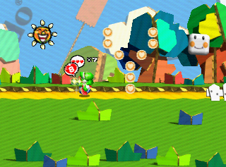 Yoshi Egg Minigame and Lucky Flower Effect