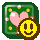 Sprite of the Happy Heart P badge in Paper Mario: The Thousand-Year Door.