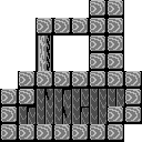 Ground (block) in Super Mario Maker - Super Mario Bros. 3 game style, Ghost House theme.