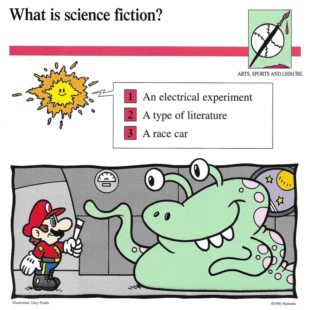 FileScience fiction quiz card.jpg Super Mario Wiki, the Mario