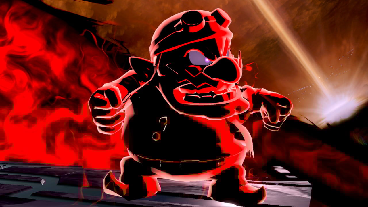 Dharkon-made Wario look-alike in Super Smash Bros. Ultimate