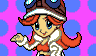 Mona's stage select portrait from WarioWare, Inc.: Mega Microgame$!.