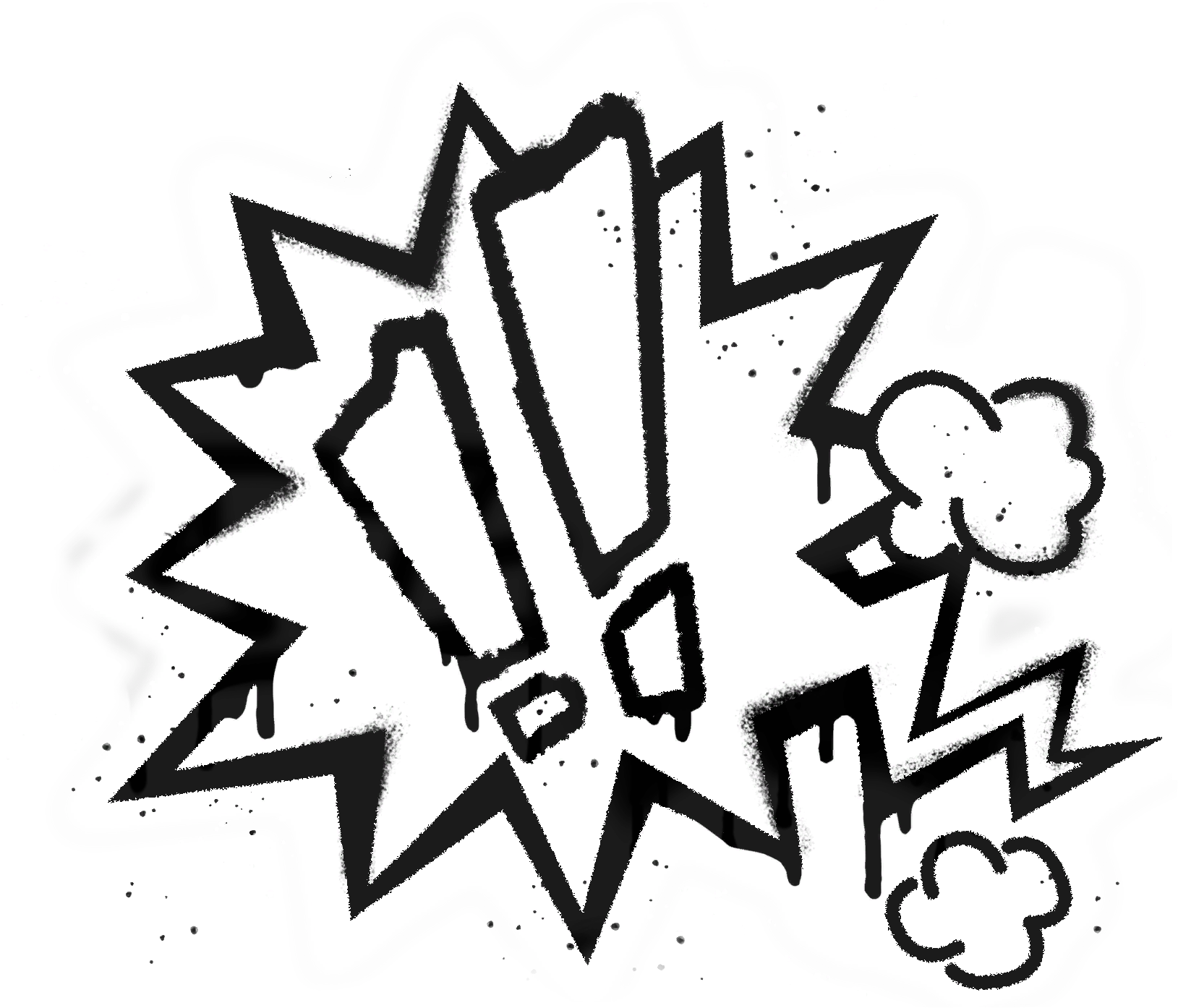 Action bubble (uncolored)