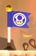 A Checkpoint Flag activated by Blue Toad