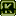 Sprite of a K from Donkey Kong Land on the Super Game Boy, as it appears in Jungle Jaunt