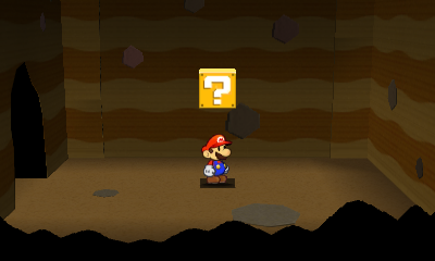 Last ? Block in Long Fall Falls of Paper Mario: Sticker Star.