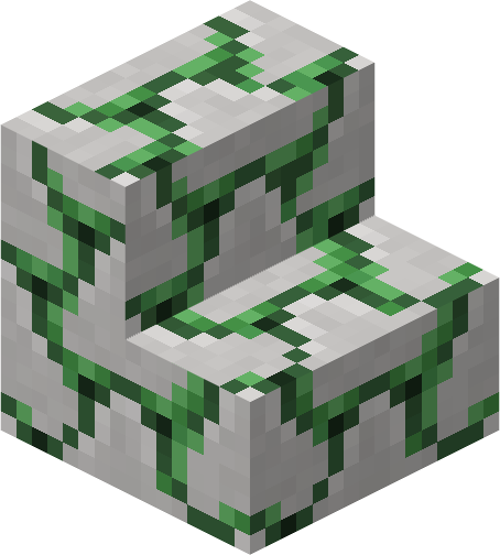 File:Minecraft Mario Mash-Up Mossy Cobblestone Stairs Render.png