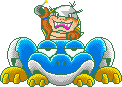Morton Koopa Jr.'s robot during the second phase of his battle in Yoshi's Safari