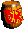 Sprite of a DK Barrel from Donkey Kong Country 2 for Game Boy Advance