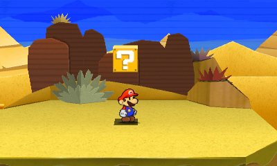 Twelfth ? Block in Drybake Desert of Paper Mario: Sticker Star.