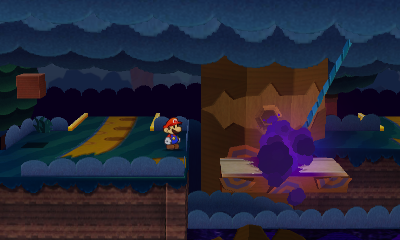Second paperization spot in Gauntlet Pond of Paper Mario: Sticker Star.