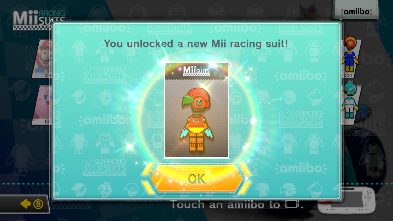 Unlocking a Mii racing suit