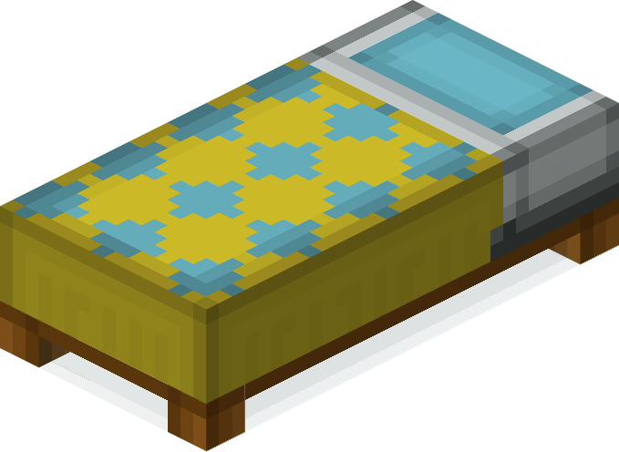 File:Minecraft Mario Mash-Up Bed Light Blue Render.png