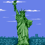 Luigi's photograph of the Statue of Liberty