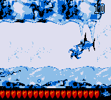 Enguarde the Swordfish in the first Bonus Level of Arctic Abyss in Donkey Kong Land 2