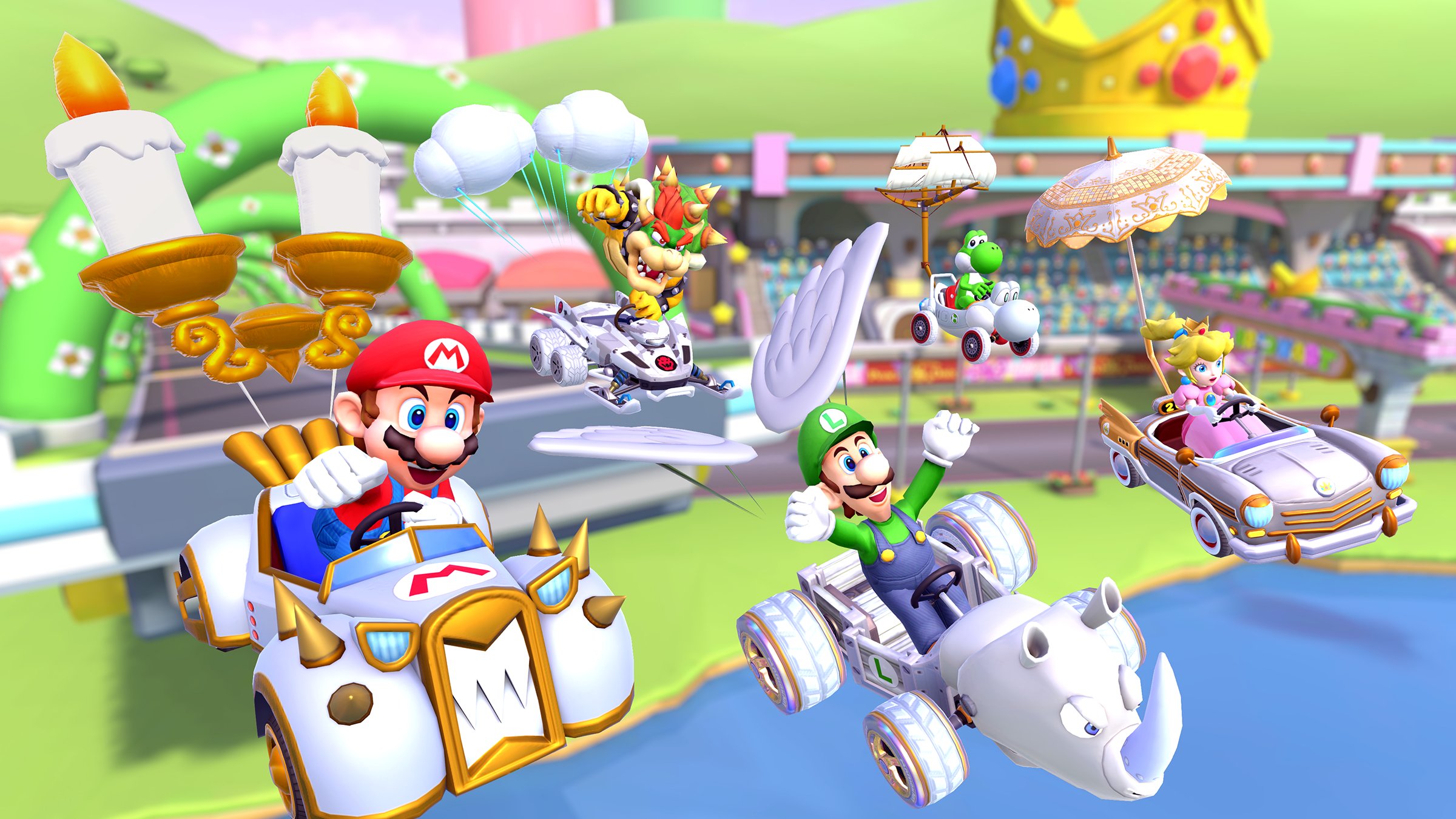 File:MKT White Karts and Gliders Pipe.jpg - Super Mario Wiki, the Mario ...