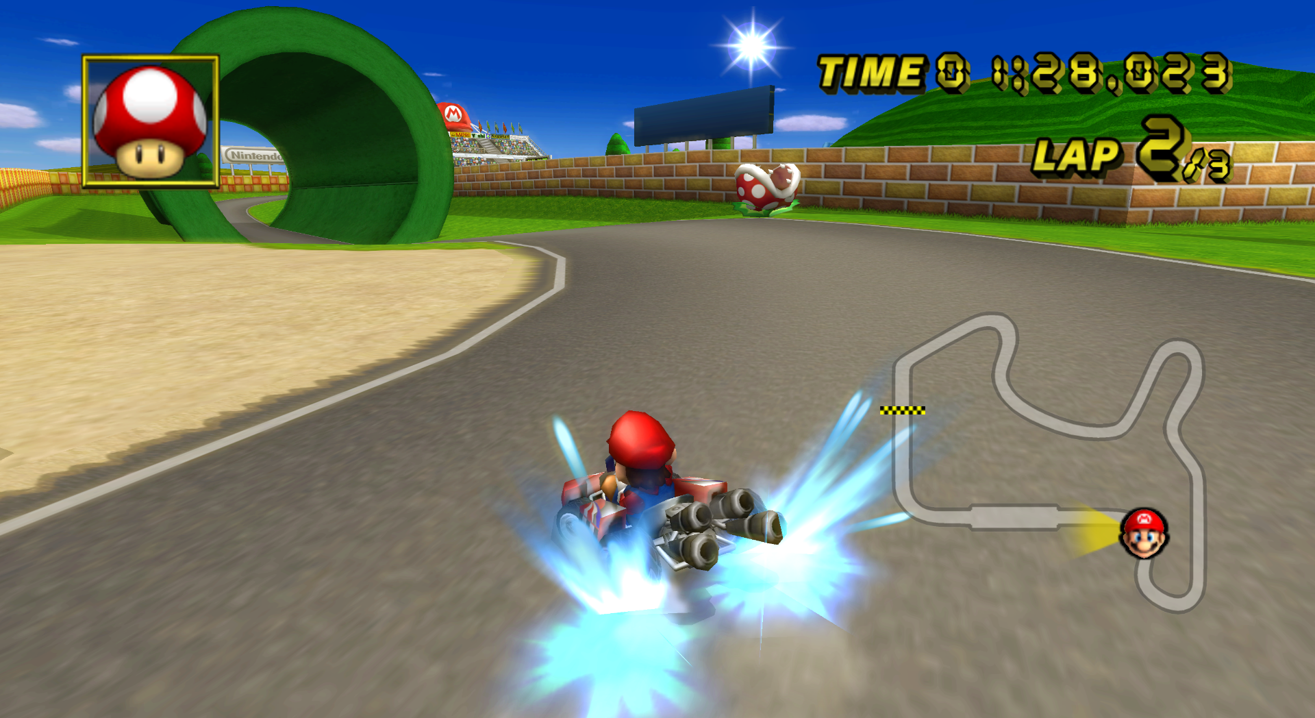 File:MKW N64 Mario Raceway Large Pipe.png - Super Mario Wiki, the Mario ...