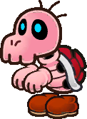 A Red Bones from Paper Mario: The Thousand-Year Door.