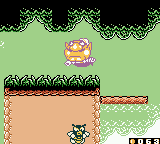 The Puffy Wario power in action.