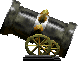 Sprite of a Turtle Cannon in Yoshi's Story