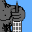 King Kong on the Empire State Building in New York City, New York in the NES version