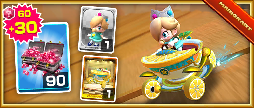 The Tea Coupe Pack from the Baby Rosalina Tour in Mario Kart Tour