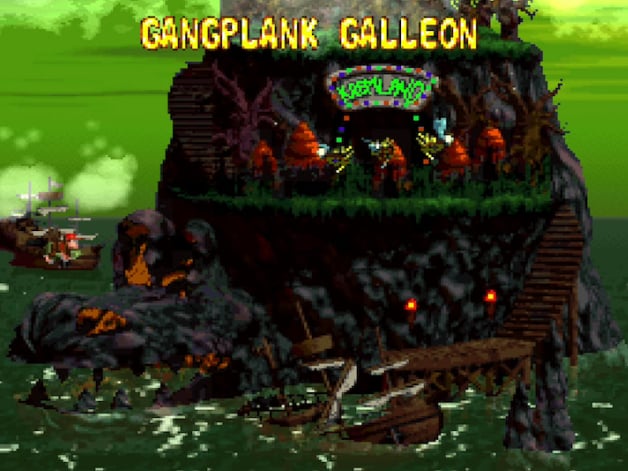 File:NM DKC2 Welcome to Crocodile Isle Map Screen.jpg - Super Mario ...