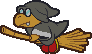 A Gray Magikoopa from Paper Mario (unused).
