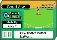 The shelf cover for one of Jimmy T's microgames in WarioWare: D.I.Y.