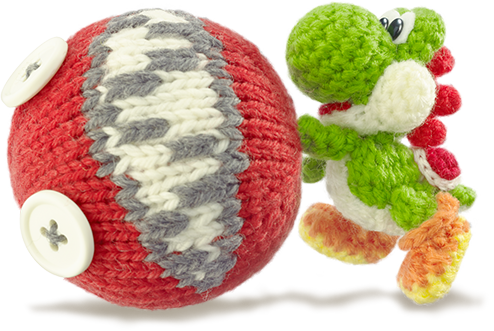 File:YWW Yoshi Rolling a Chain Chomp.png