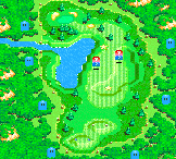 Hole 6 of the Star Marion Course from Mario Golf: Advance Tour