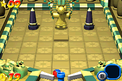 The boss room in Shifting Sands Stage in Mario Pinball Land