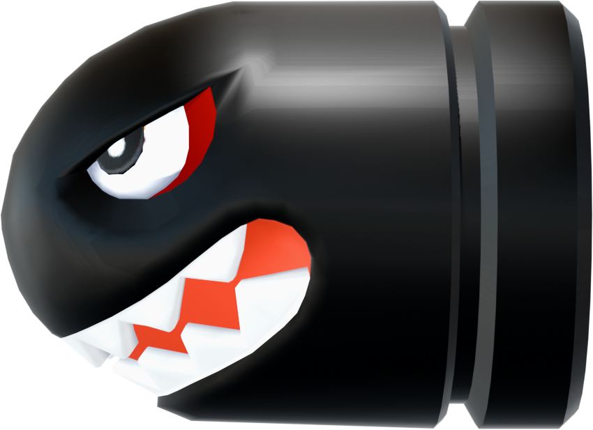 File:NSMBW Asset Model Banzai Bill.png - Super Mario Wiki, the Mario ...