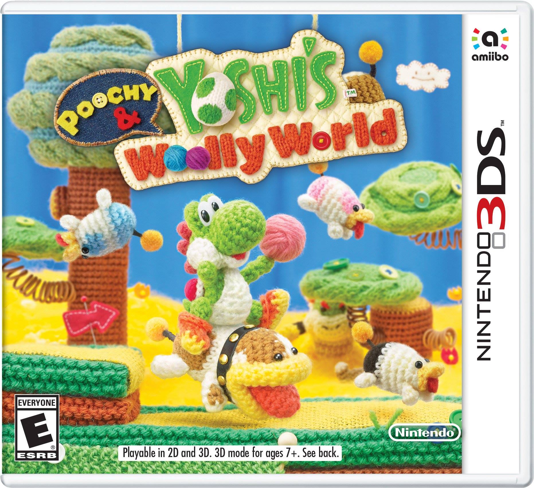 Poochy & Yoshi's Woolly World American boxart