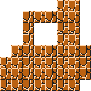 Ground (block) in Super Mario Maker - Super Mario Bros. game style, Ground theme.