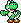 Sprite of a Green Yoshi waving on the map, from Super Mario World 2: Yoshi's Island
