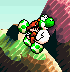 Yoshi seen Flutter Jumping